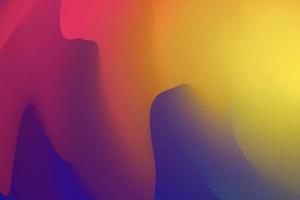 Dynamic gradient wavy shapes 3d rendering. Modern abstract liquid background. Holographic color mix texture photo