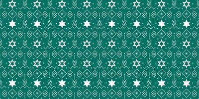 Ornamental Christmas seamless pattern with stars and geometric elements. Vector illustration photo