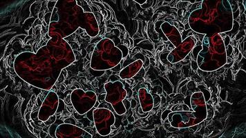 3D Rendering Romantic Heart Background photo
