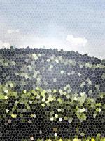 Digital Illustration Mosaic Landscape Scenery photo