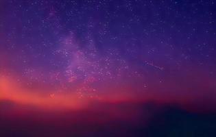 night landscape mountain and milkyway galaxy background , long exposure , low light photo