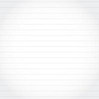 Realistic white lined sheet of notepad crumpled paper background photo