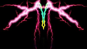 Lighting Electric Background Digital Illustration photo