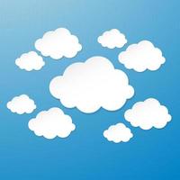 Infographic for clouds computing template concept. photo