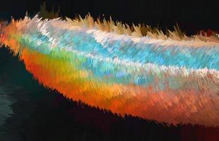 Digital Illustration Beautiful Feather in Soft Light photo