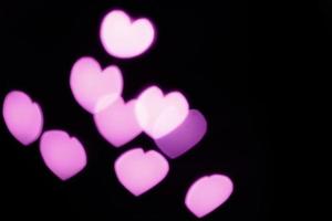 pink bokeh abstract background for love day photo