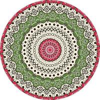 Mandala Background With Great Colors  Anti-Stress Therapy Patterns. photo