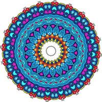 Multicolor Glitter Mandala Background photo