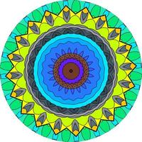 Mandala Background With Great Colors photo