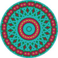 Mandala Background With Great Colors .  Weave Design Elements photo