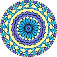 Abstract Colorful Mandala Background . Unusual Flower Shape. photo