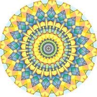 Fondo de mandala con grandes colores. elementos de diseño de tejido foto