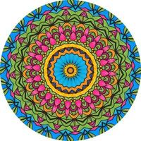 Abstract Floral Ornament For Print And Decoration. Cute Mandala For Fabric And Textile Design photo