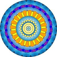 Multicolor Mandala Background. photo