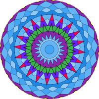 Abstract Colorful Mandala Background photo