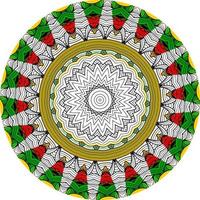 fondo abstracto con un colorido patrón de mandala. patrones de terapia antiestrés foto