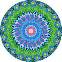 Abstract Background With A Colorful Mandala Pattern photo