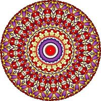 Mandalas. Isolated Colorful Decorative Round Ornament On White Background. photo