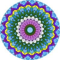 Abstract Colorful Mandala Background photo