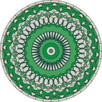 Ethnic Bright Mandala Style Flowers Pattern. photo