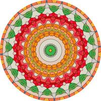 Flower Mandala. Vintage Decorative Elements. Oriental Pattern photo
