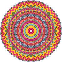 mandala colorido con adorno floral. forma de flor inusual. vector oriental, patrones de terapia antiestrés. elementos de diseño de tejido foto