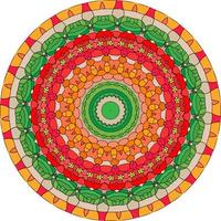 Mandala Background With Great Colors . Anti-Stress Therapy Patterns. Weave Design Elements photo