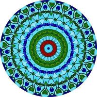 Flower Mandala. Vintage Decorative Elements. Oriental Pattern photo