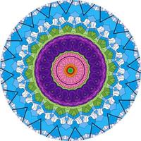 Abstract Background With A Colorful Mandala Pattern photo