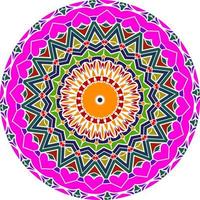 Fondo de mandala colorido abstracto. forma de flor inusual. oriental., patrones de terapia antiestrés. elementos de diseño de tejido foto