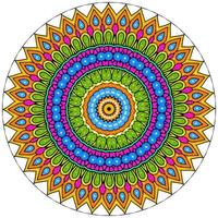 Glitter Colorful  Mandala photo