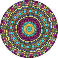 fondo de mandala multicolor. página del libro para colorear. forma de flor inusual. oriental. patrones de terapia antiestrés. elementos de diseño de tejido foto