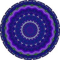 Ethnic Bright Mandala Style Flowers Pattern. photo