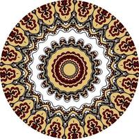 Flower Mandala. Vintage Decorative Elements. Oriental Pattern, Vector Illustration. Coloring Book Page photo