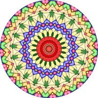 Multicolor Mandala Background. Coloring Book Page. Unusual Flower Shape. Oriental photo