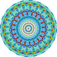 fondo de diseño de mandala colorido. forma de flor inusual. oriental. patrones de terapia antiestrés. elementos de diseño de tejido foto