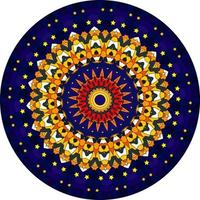 Multicolor Mandala Background. photo