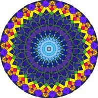 Abstract Colorful Mandala Background . Unusual Flower Shape. Oriental ., Anti-Stress Therapy Patterns. Weave Design Elements photo