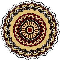 Colorful Mandala. Decorative Round Ornament. Isolated On White Background. Arabic, Indian, Ottoman Motifs. For Cards, Invitations photo