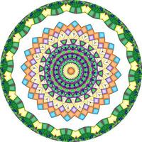 Mandala Background With Great Colors .  Weave Design Elements photo