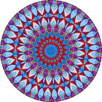 Mandala Background With Great Colors  Anti-Stress Therapy Patterns. photo