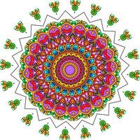 mandala de colores brillantes foto