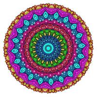 Multicolor Glitter Mandala Background photo