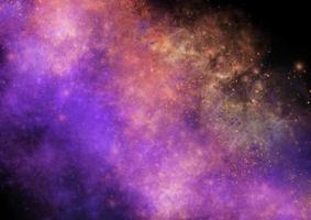 Colorful space background with stars photo