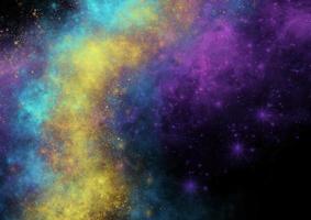 Colorful space background with stars photo