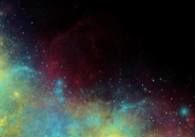 Colorful space background with stars photo