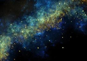 Colorful space background with stars photo