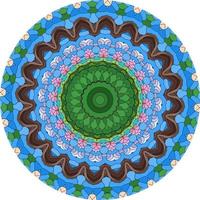 Abstract Background With A Colorful Mandala Pattern photo