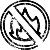 no flames distressed icon vector