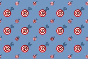 Darts 3d render big and small on blue background. Set. Three multi-colored darts hit the center of the target. Long harsh shadow from the summer sunshine. Seamless texture pattern. 3D illustration. photo